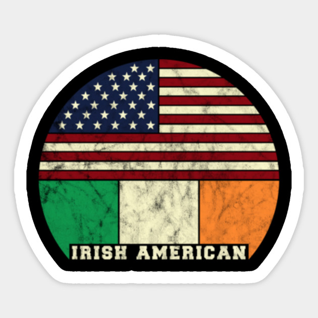 irish american flag ireland usa pride vintage eire half circle american flag
