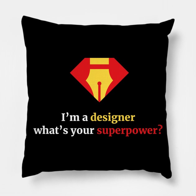 Funny graphic designer gift products Pillow by GraphicDesigner