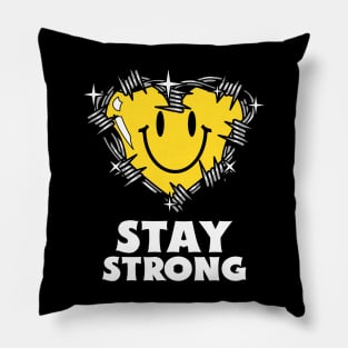 Stay Strong Heart Heartless Mood Pillow