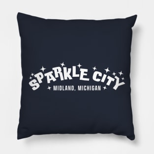 Sparkle City - Midland, Michigan - Design 2 of 5 Pillow