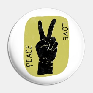 Peace and Love Pin