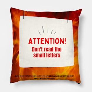 FlAME(DON'T READ THE SMALL NOTE) Pillow