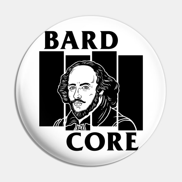 Bardcore Pin by dumbshirts