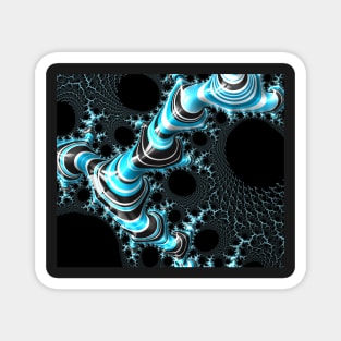 Blue snake fractal Magnet