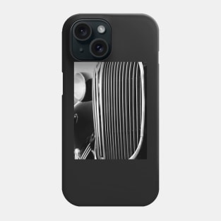 Classic Car Grill Black and White Photograph Phone Case