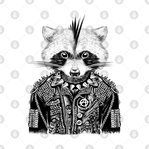 Heavy Metal Raccoon by albertocubatas