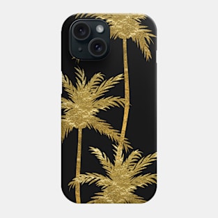Gold Palm trees Phone Case