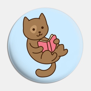 Book Nerd Cat Pin