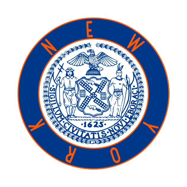 NYC Flag Decal by zsonn