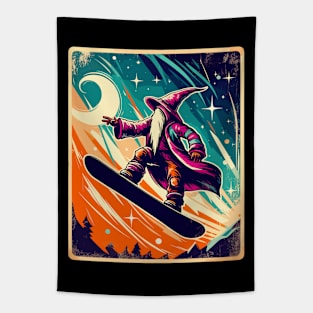 Wizard snowboarder Tapestry