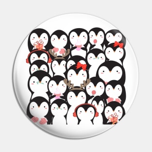 Kawaii Penguins Pin