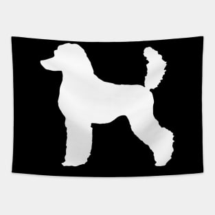 Black Standard Poodle Dog Silhouette Tapestry
