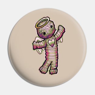 cute yarn angel in multicolor Pin