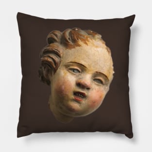 Disembodied Cherub head fragment Pillow