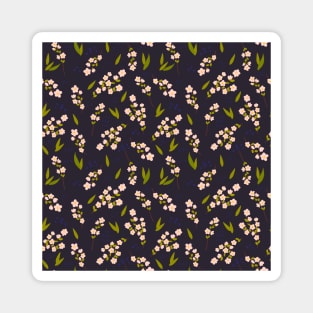 Spring cherry blossom seamless pattern Magnet