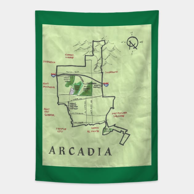 Arcadia Tapestry by PendersleighAndSonsCartography