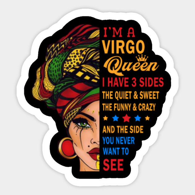 Virgo Queens Are Born In August 23 September 22 Birthday Black Zodiac Girls Birthday Black Women Aufkleber Teepublic De