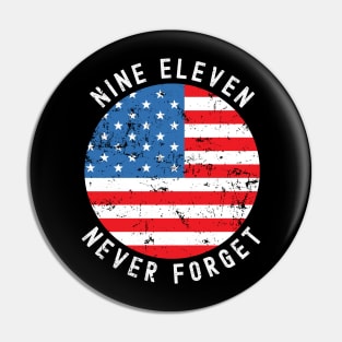 9/11 Never Forget 20th Anniversary Pin