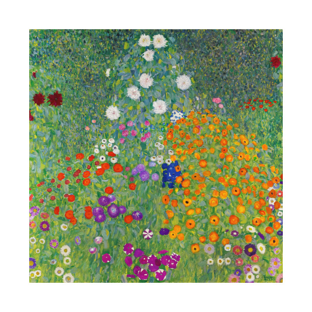 Gustav Klimt Flower Garden by fineartgallery