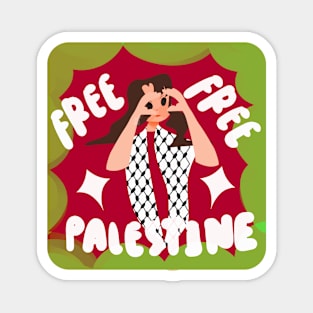 Free Free Palestine Magnet