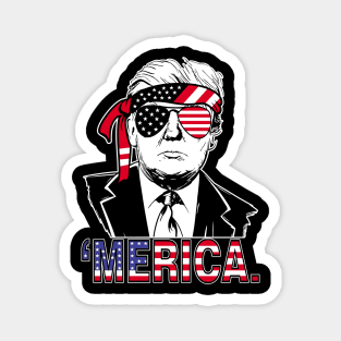 Trump Merica 2024 Magnet