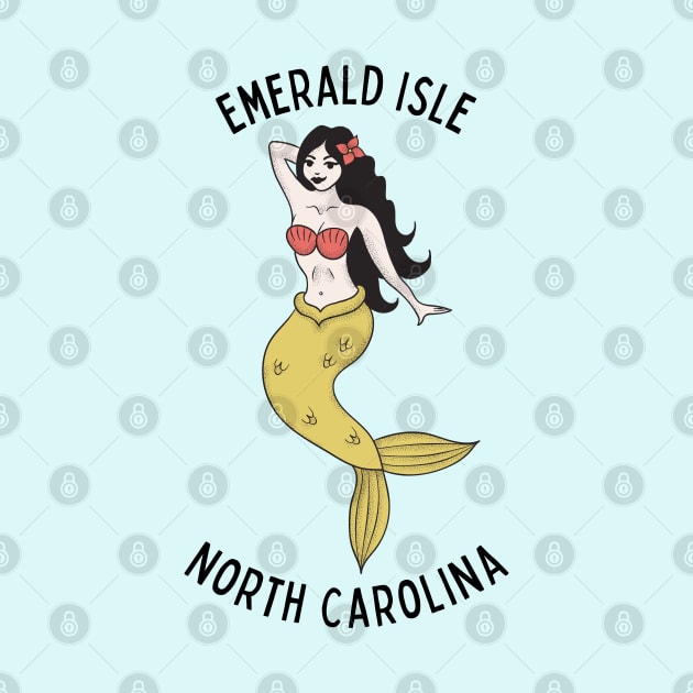 Emerald Isle North Carolina Mermaid by carolinafound