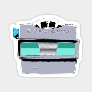 View-Master in Soft Gray and Seafoam Green Magnet