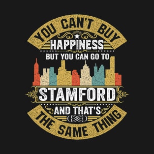 Stamford City Connecticut State USA Flag Native American T-Shirt