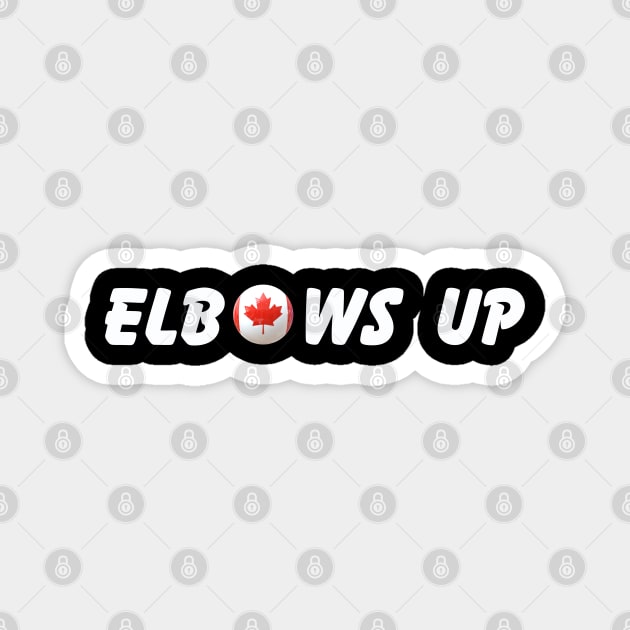 Elbows-Up Magnet by Creatifly Graphic Tees