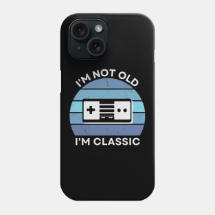 I'm not old, I'm Classic | Game Controller | Retro Hardware | Vintage Sunset | '80s '90s Video Gaming Phone Case