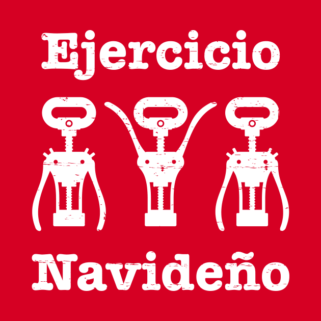 Ejercicio Navideno - white letter design by verde
