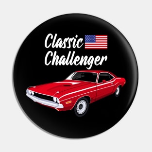 Classic Challenger American Muscle Cars Pin