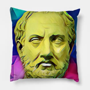 Thucydides Colourful Portrait | Thucydides Artwork 7 Pillow