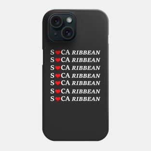 Soca Caribbean combined with So Caribbean in White Print Phone Case