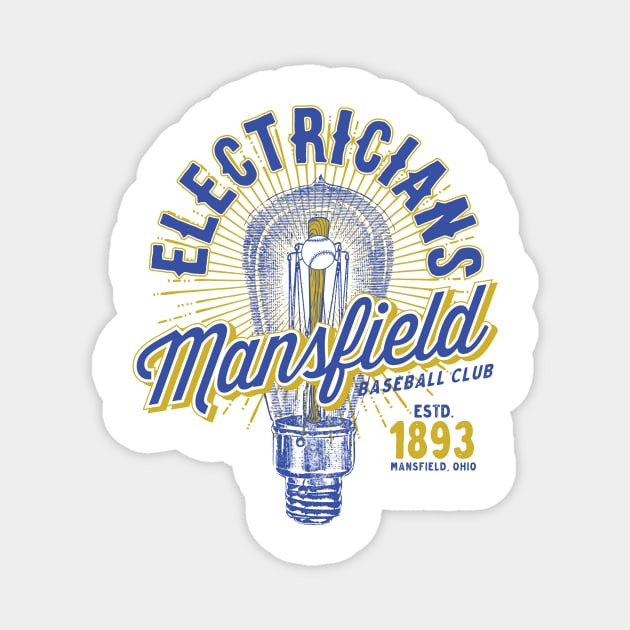 Mansfield Electricians Magnet by MindsparkCreative