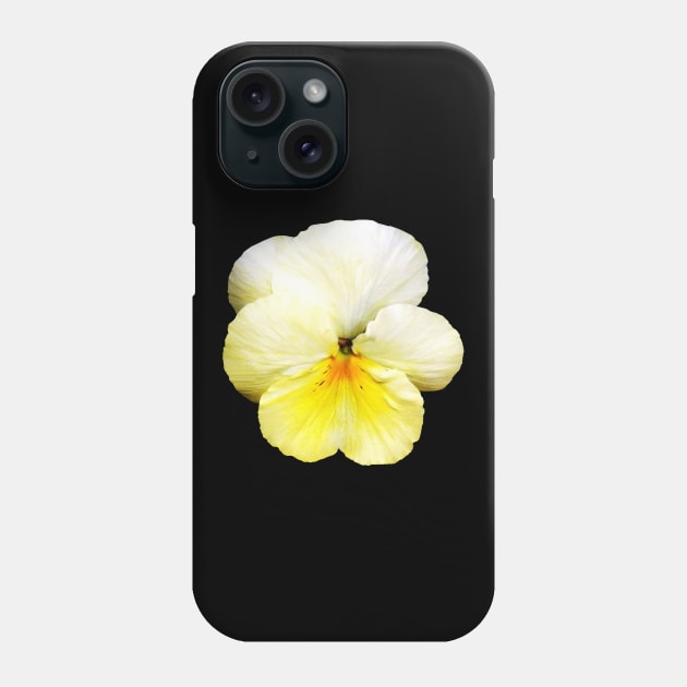 Light Yellow Pansy Phone Case by SusanSavad