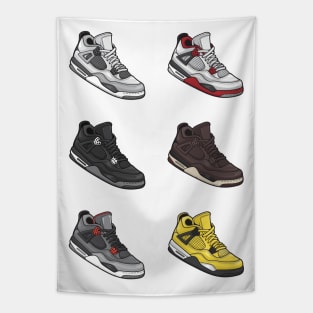 AJ 4 Retro Sneaker Collection Tapestry