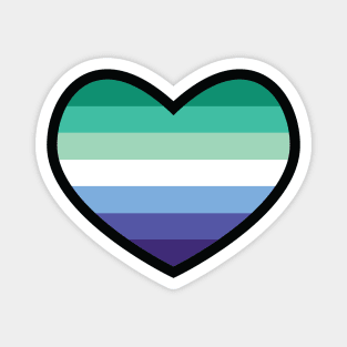 Gay - MLM Flag Heart Magnet