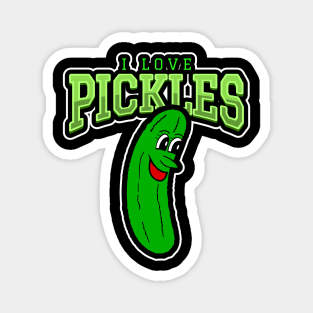 I LOVE Pickles Dill Pickle Lover Magnet