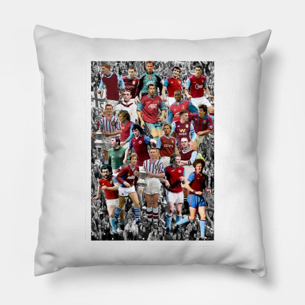 Aston Villa Heroes Legends Pillow by madein1874