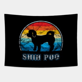 Shih Poo Vintage Design Dog Tapestry