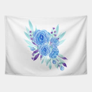 Blue peonies bouquet Tapestry