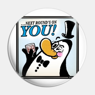 BOOZY PENGUIN Pin