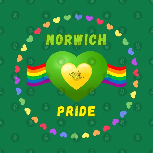 Norwich Pride Rainbow Hearts by MyriadNorfolk