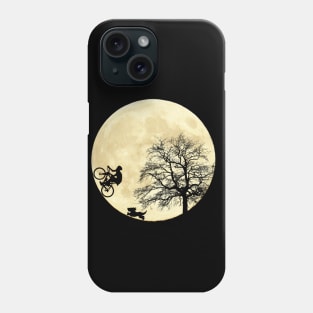 Bike Rider, Dog and Moon Phone Case