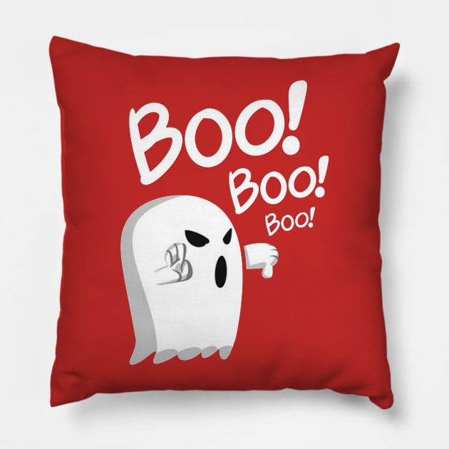 Ghost Boo Pillow by Olien