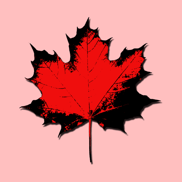 Maple Leaf Stamp Dark by Valkyrie's Designs