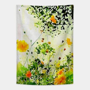 cosmos Flower garden Tapestry