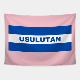 Usulutan City in El Salvador Flag Colors Tapestry