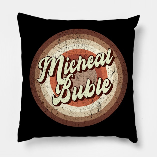 Vintage brown exclusive - micheal bubble Pillow by roeonybgm